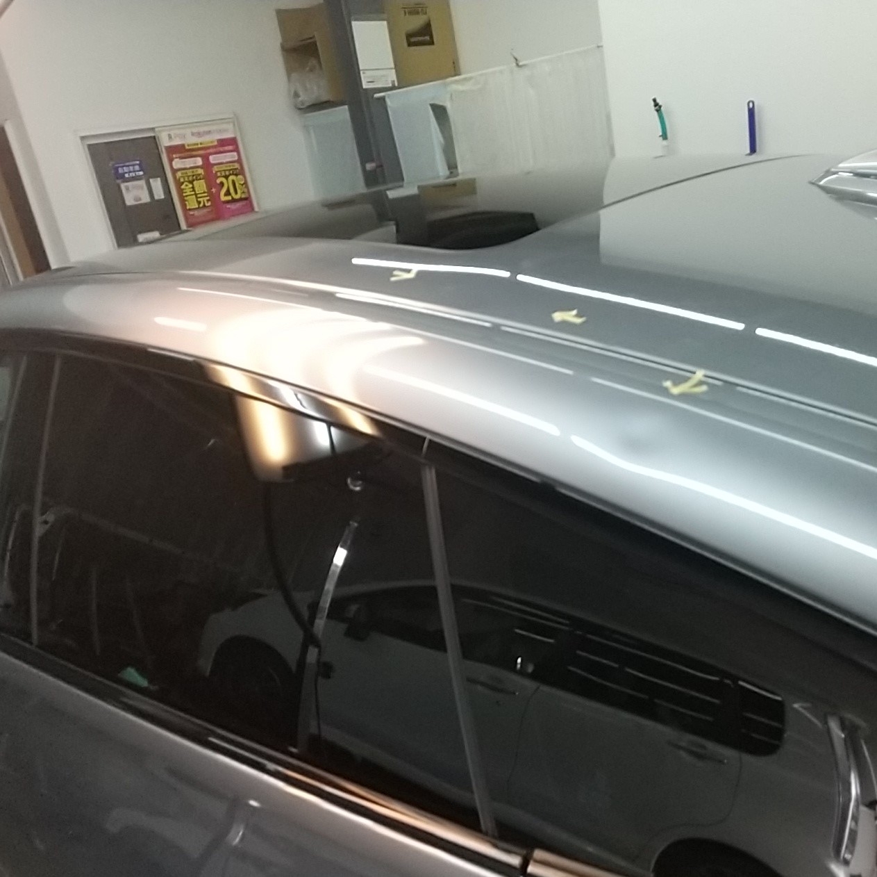 BMWルーフのヘコミ