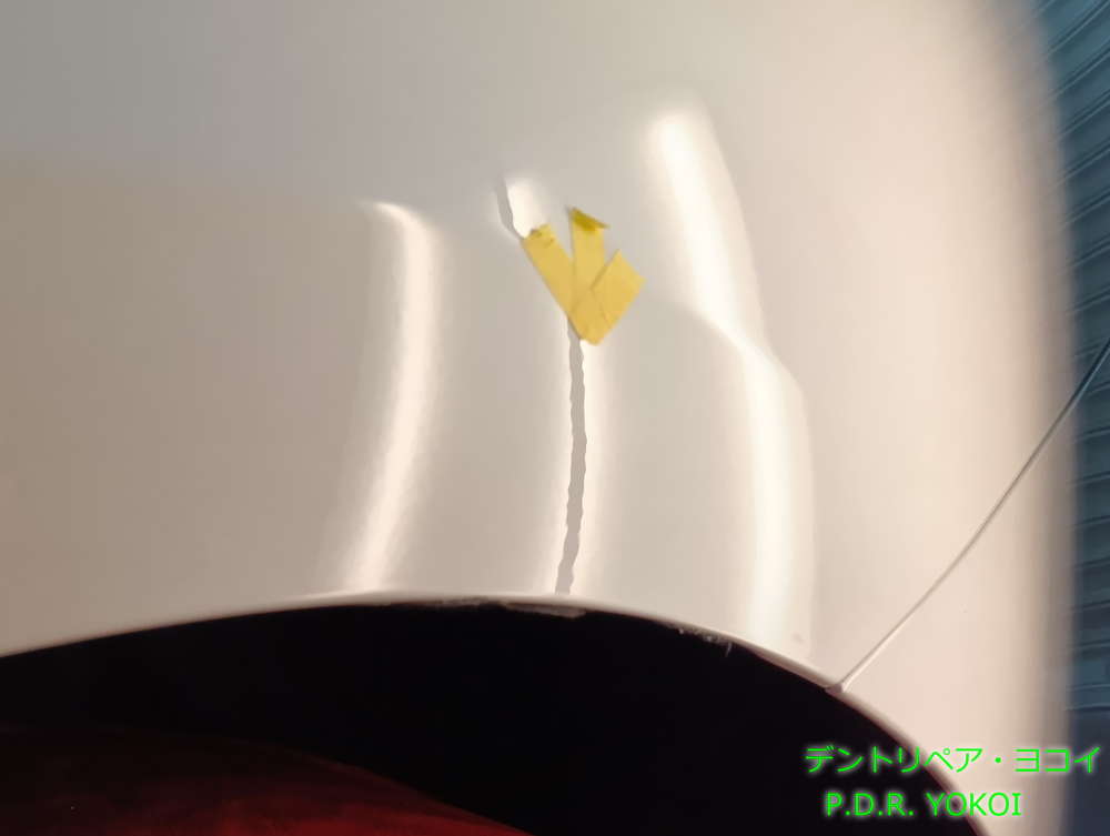 エッジのヘコミ修理後