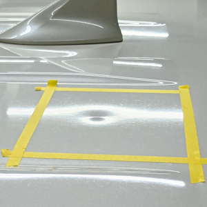 ランクルの屋根のヘコミ